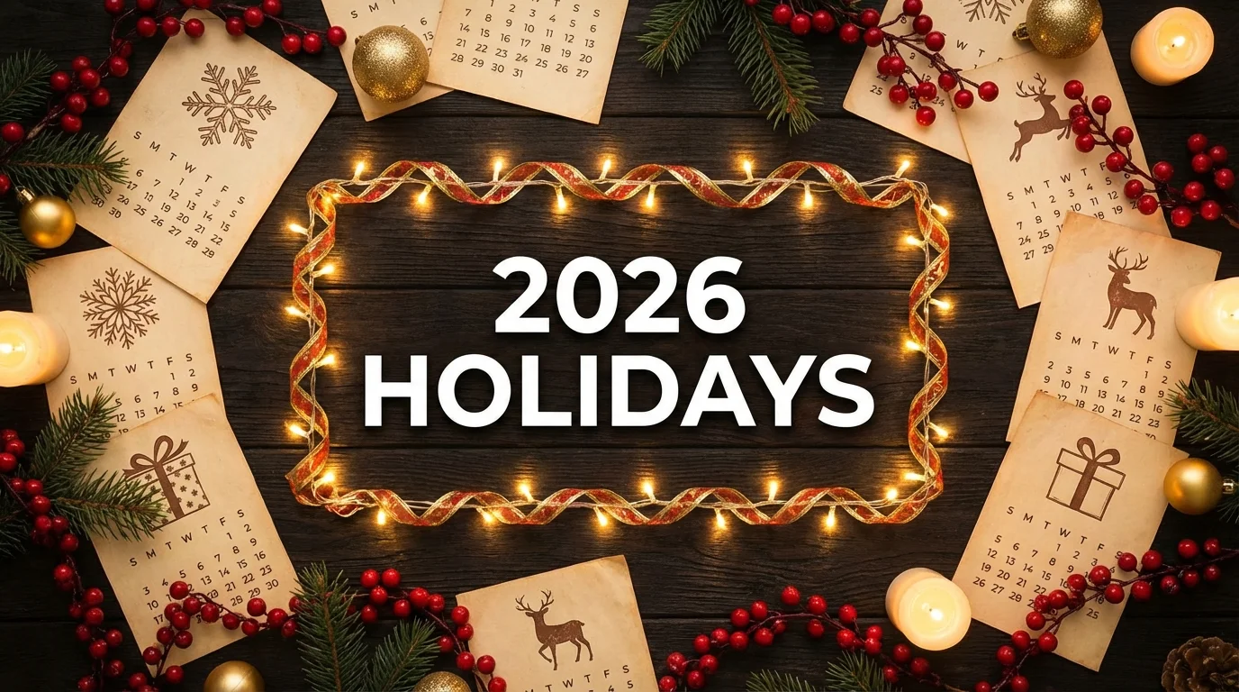 Cover Image for All Major Holidays & Long Weekends in 2026 (Complete US Calendar with Countdowns)